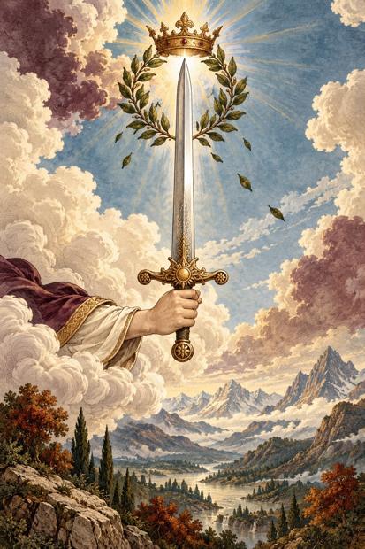 Ilustração artística de Ás de Espadas